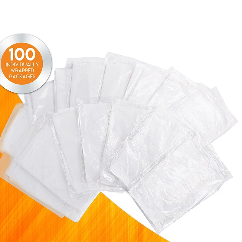 100pcs/set White Disposable Cleaning Apron Transparent Easy Use Kitchen Aprons For Women Men Cooking | Дом и сад