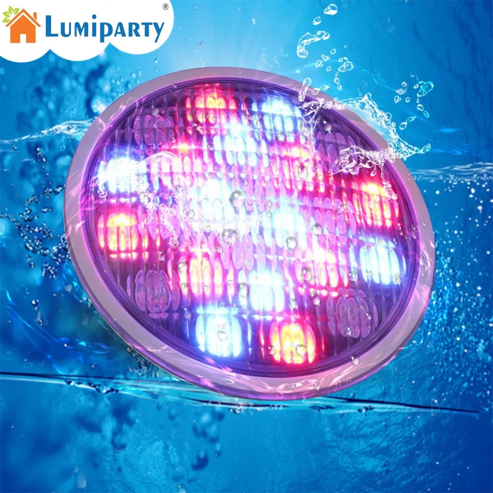 Adeeing IP68 водонепроницаемый прожектор RGB светодиодный подводный светильник 18 светодиодный с пультом дистанционного управления для бассейна