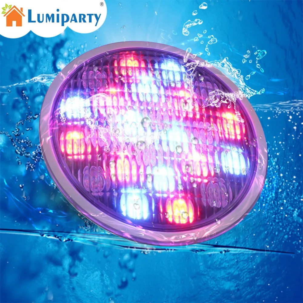LumiParty IP68 водонепроницаемый прожектор RGB светодиодная подводная лампа 18LED с