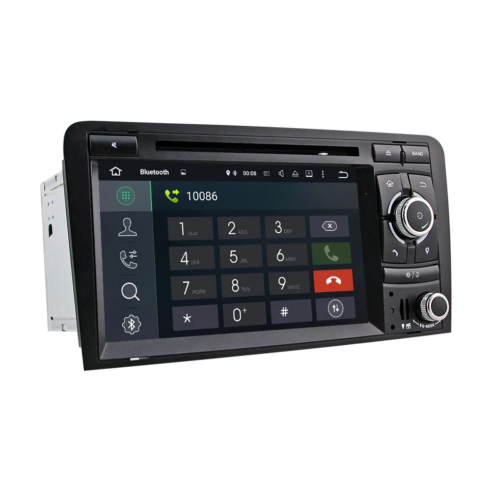 Cheap Eunavi 7" Quad Core Android 9.0 2 Din Car DVD Stereo GPS Navigation For Audi A3 S3 RS3 OBD2 1080P Bluetooth RDS Radio DAB wifi 2
