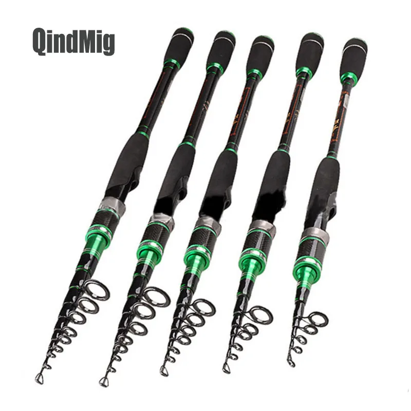 QindMig Telescopic Fishing Lure Rod 1.8M/2.1M/2.4M/2.7M/3.0M M Power