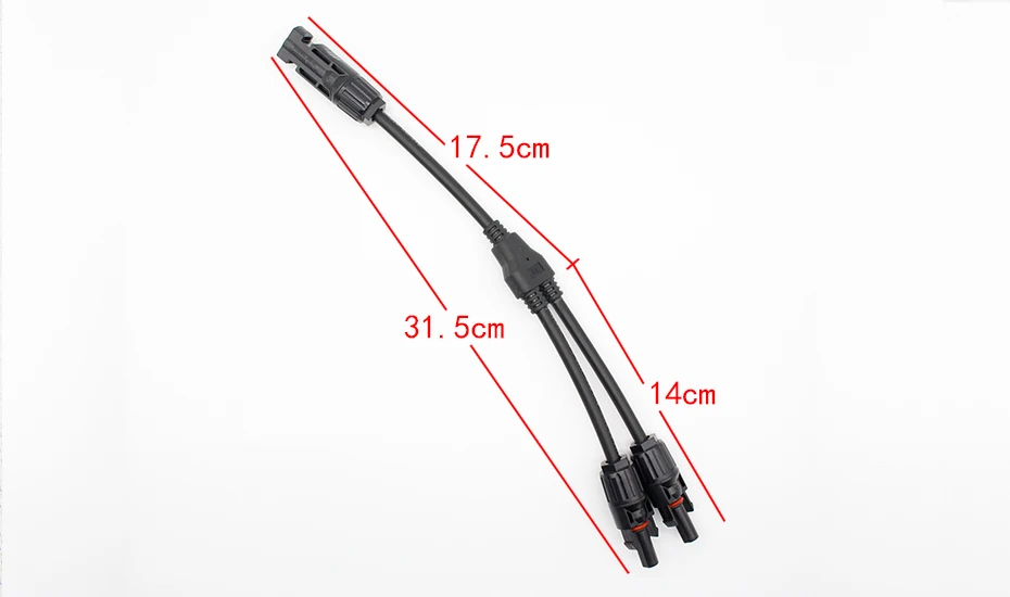 1 пара MC4 филиал Y адаптер Разъемы M/F и F/M для солнечных панелей кабель