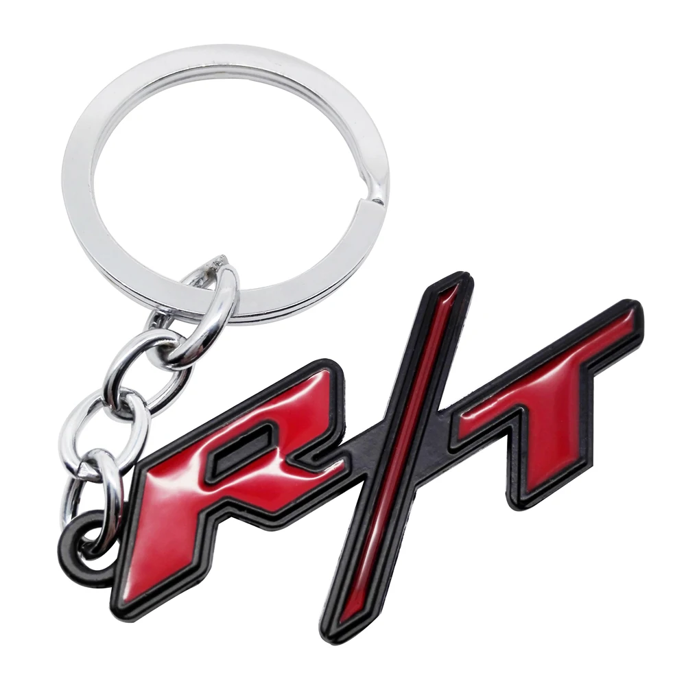 Creative Keychain Keyring RT Logo for Dodge Caliber Journey Charger Caravan Nitro Challenger Avenger Viper Car Key Chain Ring |