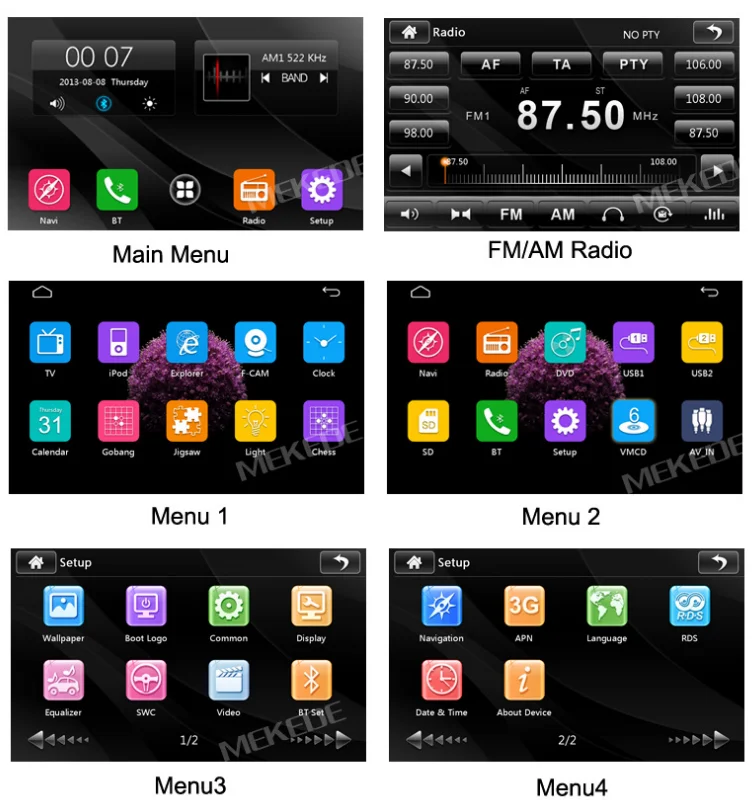 Top by DHL or Fedex 10pcs new 2DIN Car DVD Player radio audio GPS For Ford Mondeo Focus Transit C-MAX S-MAX  GPS Navigator 1080P BT 6