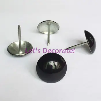 

Free DHL shipping 1500pcs/lot 16mm Black Color Printed Home or Garden Decorative Tack/Hobnail, Upholstery Nail