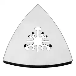 1 шт. 80 мм Осциллирующий треугольное шлифование Pad Универсальный из нержавеющей стали вращающийся инструменты угловые шлифовальные в виде