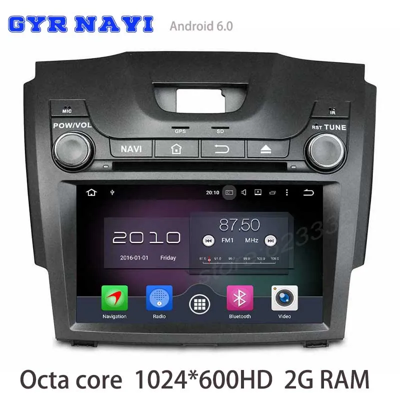 Android 6 0 Octa core Car dvd gps For Isuzu D Max chevrolet S10 with 2GB