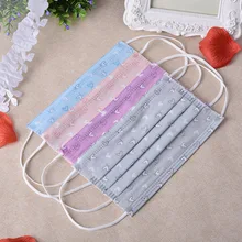 50pcs/Pack ear muffs mouth woman masks pm2.5 doctor mouth cotton mascarillas pano de boca soft spunlace disposable masks