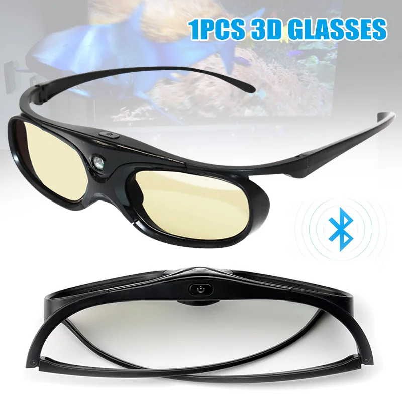 Bluetooth 3D Active Shutter Glasses High Definition Glasses for DLP