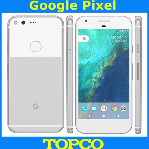 Google Pixel Original Unlocked GSM LTE Android 5 0   12 3MP Quad Core ROM 32GB 128GB RAM 4GB Mobile phone AMOLED Fingerprint