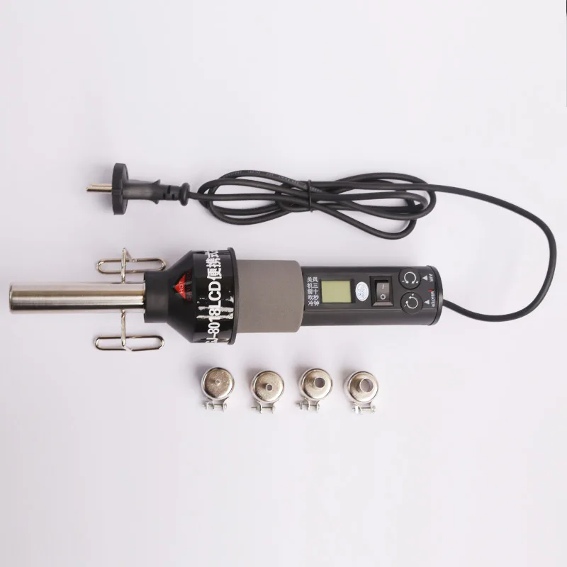 

GONGJUE 8018LCD 450W 220V LCD Hot Air Gun Portable Soldering Rework Station ICs SMD Heat Gun Welding Repair For BGA Nozzle