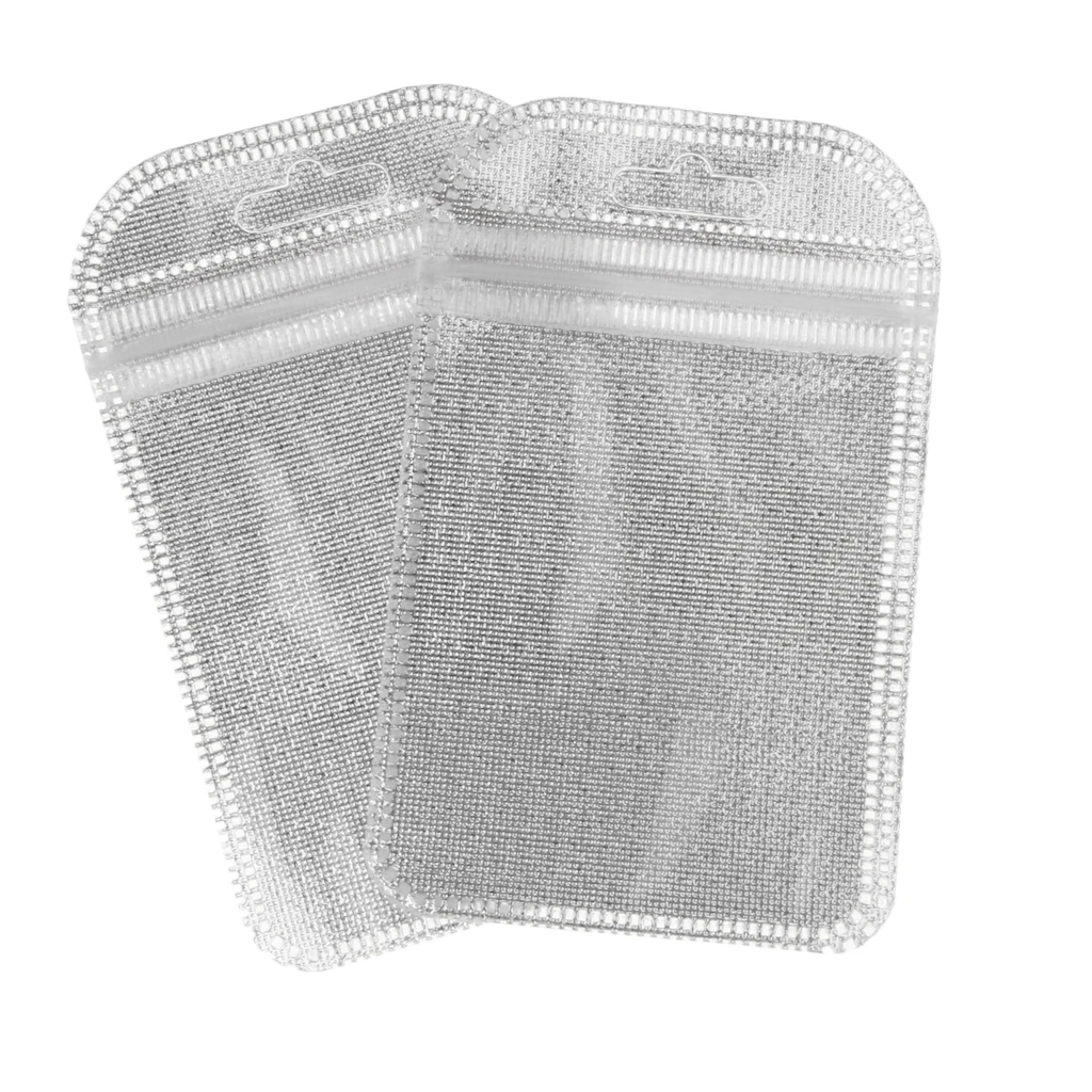 MagiDeal 50pcs Half-clear Polypropylene OPP Bags Plastic Bag Pouches 3 Size Available