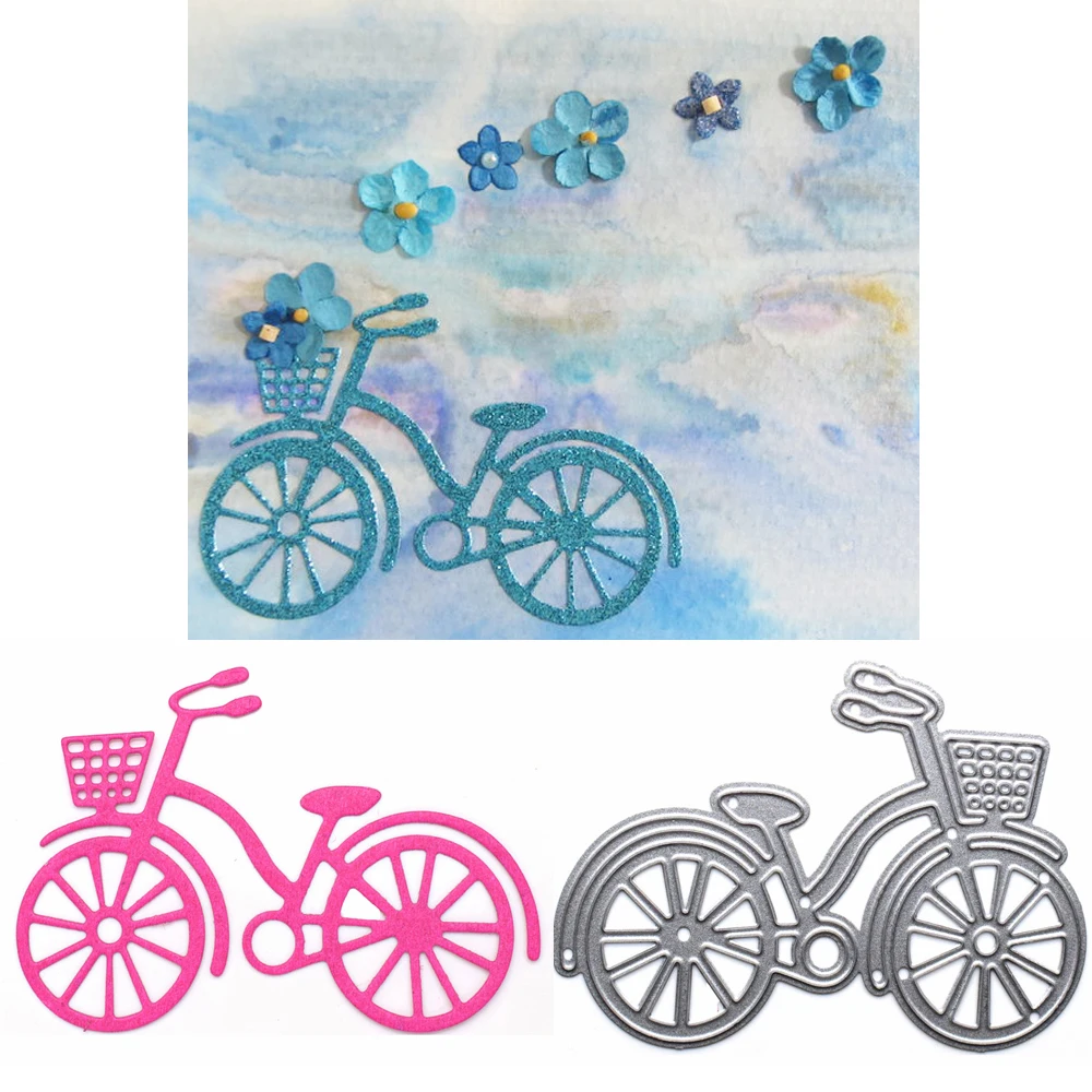 

Bike Bicycle Metal Cutting Dies Stencil DIY Scrapbooking Decoration Album Paper Card Embossing Craft