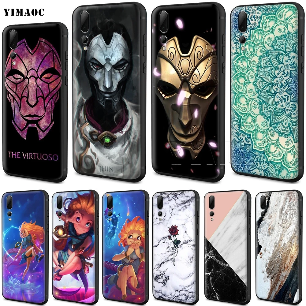 

YIMAOC Jhin Zoe LOL Silicone Case for Huawei Mate 10 P8 P9 P10 P20 Lite Pro P Y7 Y9 Smart Mini 2017 2018