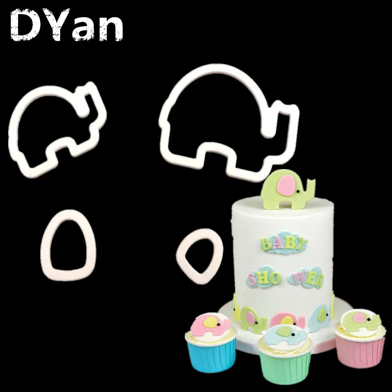 

Free Shipping 1pc Elephant Shape Cookie Cutter Mold Fondant Mold Cake Decorating Tools Chocolate Gumpaste Mold A1480