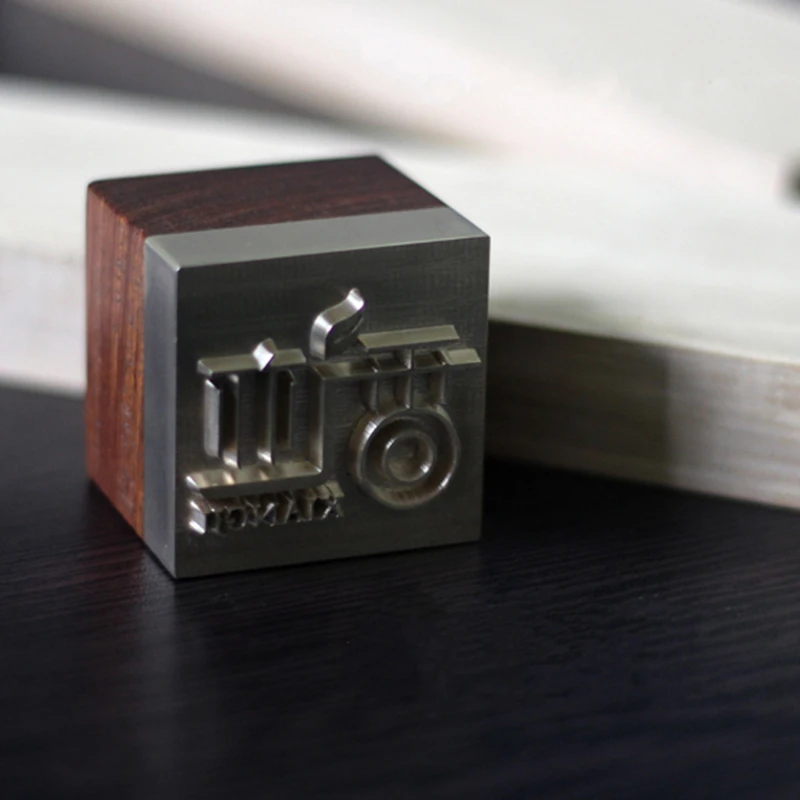 

Brass handmade soap stamp seal custom design