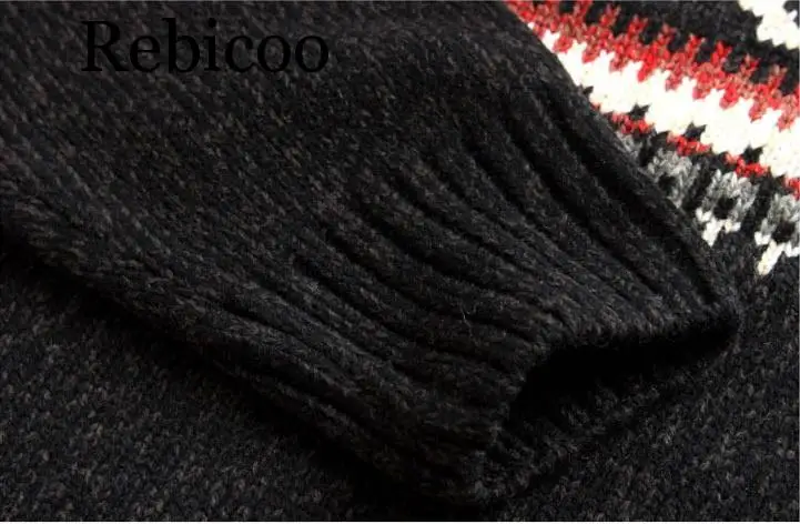 Новинка осенняя и зимняя модная брендовая одежда мужской Рождественский свитер с оленем тонкий мужской вязаный свитер