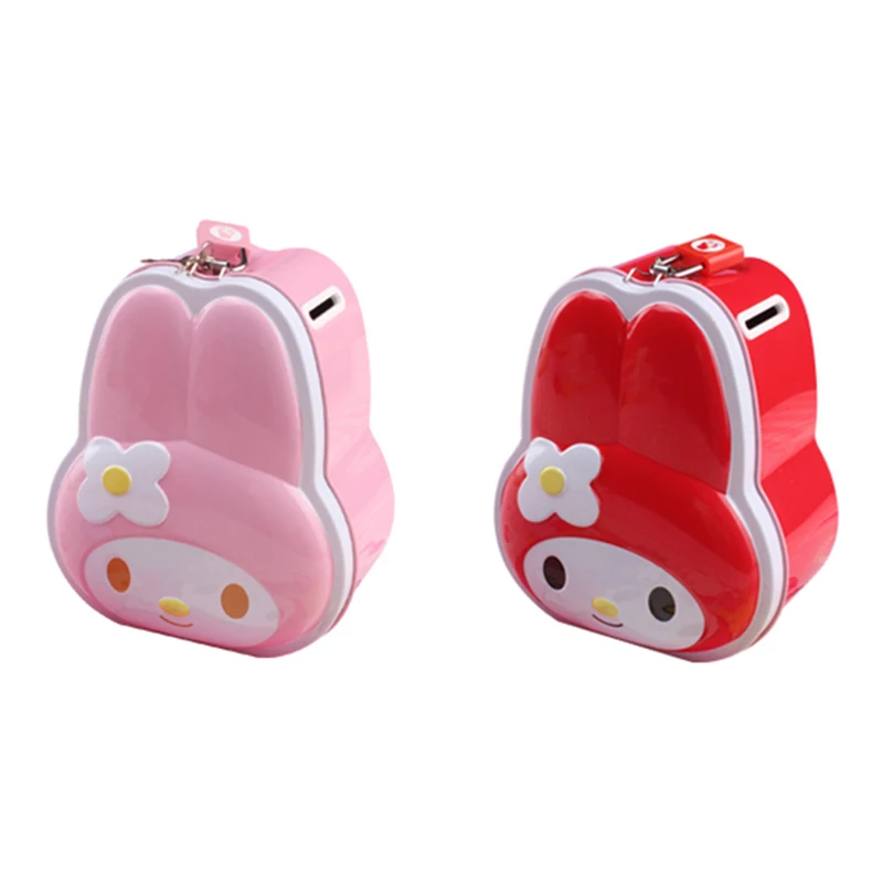 

Cartoon Kids Coin Piggy Bank Storage Box with Lock Hello Kitty Money Box Candy Boxes D