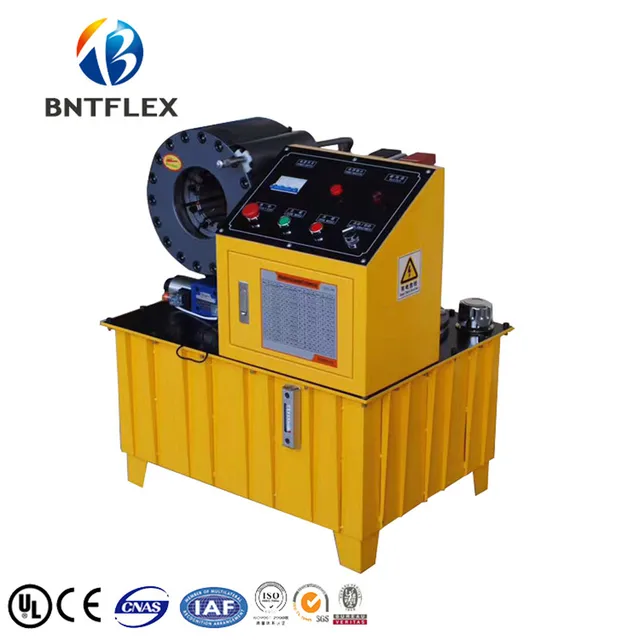 Good quality BNT51F 2" hydraulic hose press machine with 10 diesin