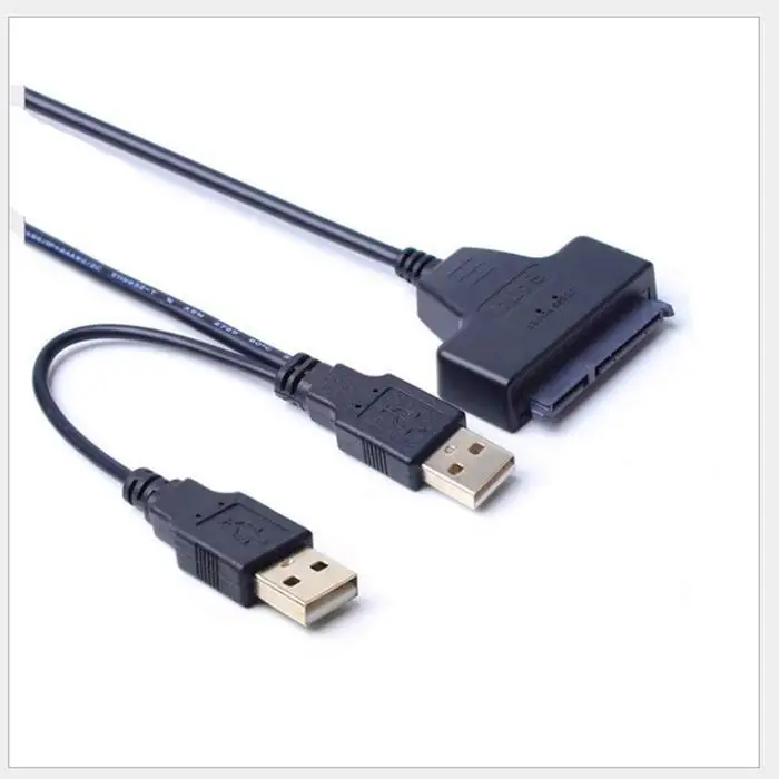 Прочный универсальный 2 usb порта USB 50 см/19 7 дюйма 0 15 + контактов для SATA черный