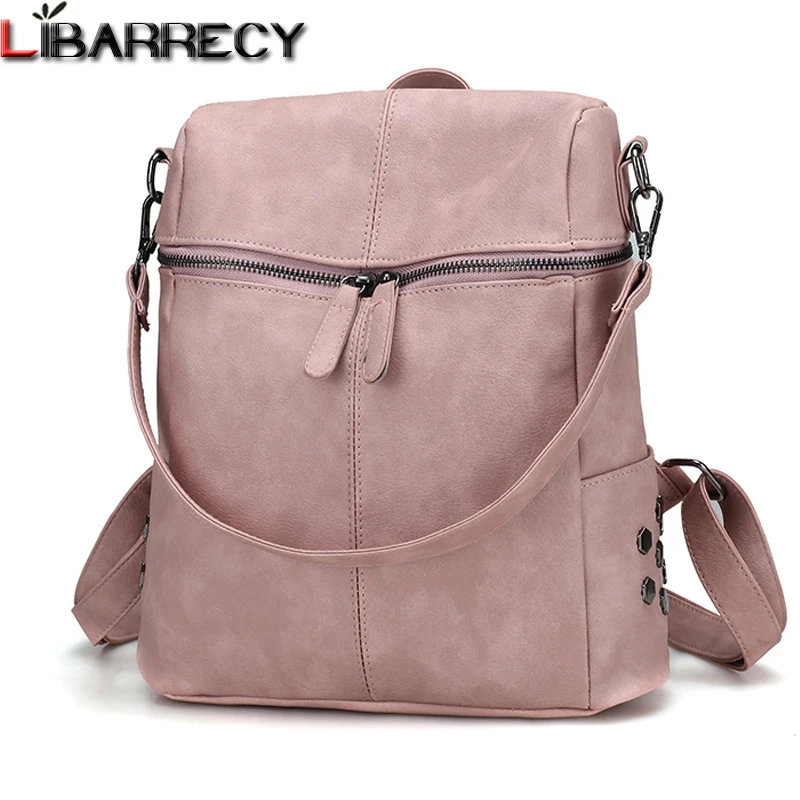 

Lovely Backpack Female Brand Leather Women Backpack Large Capacity Travel School Bag for Girls Leisure Shoulder Bags for Women