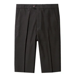 Suit pants men's casual five-point suit pants thin section large size 28-36 men's straight comfortable five-point suit pants Suit pants men's casual five-point suit pants thin section large size 28-36 men's straight comfortable five-point suit pants