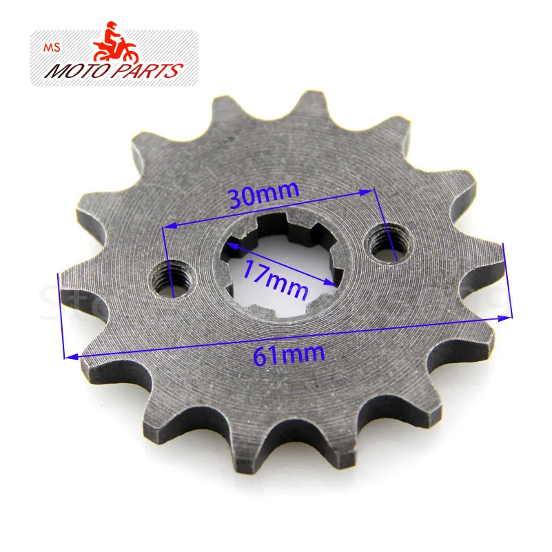 

420 14 T Tooth 17mm ID Front Engine Sprocket for50 cc 70cc 90cc 110cc Sunl Kazuma Dirt Pit Bike ATV Quad Go Kart Bu