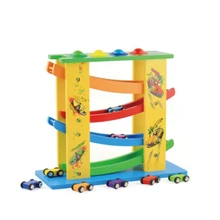 GEEK KING Wooden toy car multi-function knock ball glider early education educational toys wooden track speed bowling math toys GEEK KING Wooden toy car multi-function knock ball glider early education educational toys wooden track speed bowling math toys