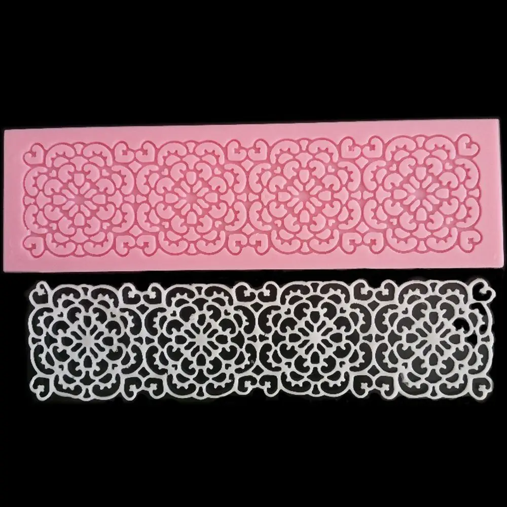

1 pcs Wedding Cake Decoration Mould Silicone Cake Chocolate Mould Pastry Tools Silicone Lace Mat for Fondant
