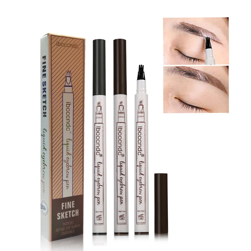

Professional Microblading Eyebrow Tattoo Pen 3 Head Fine Sketch Enhancer Fork Tip Eyebrow Tattoo Tint Eyebrow Gel Makeup Tools