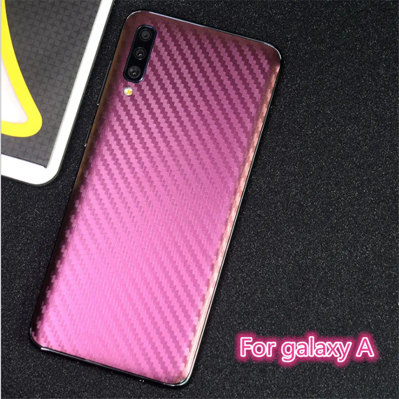 

Shading Color 3D Carbon Fiber Phone Back Cover Film for Samsung galax A10 A20 A30 A40S A60 A70 A80 Phone Sticker