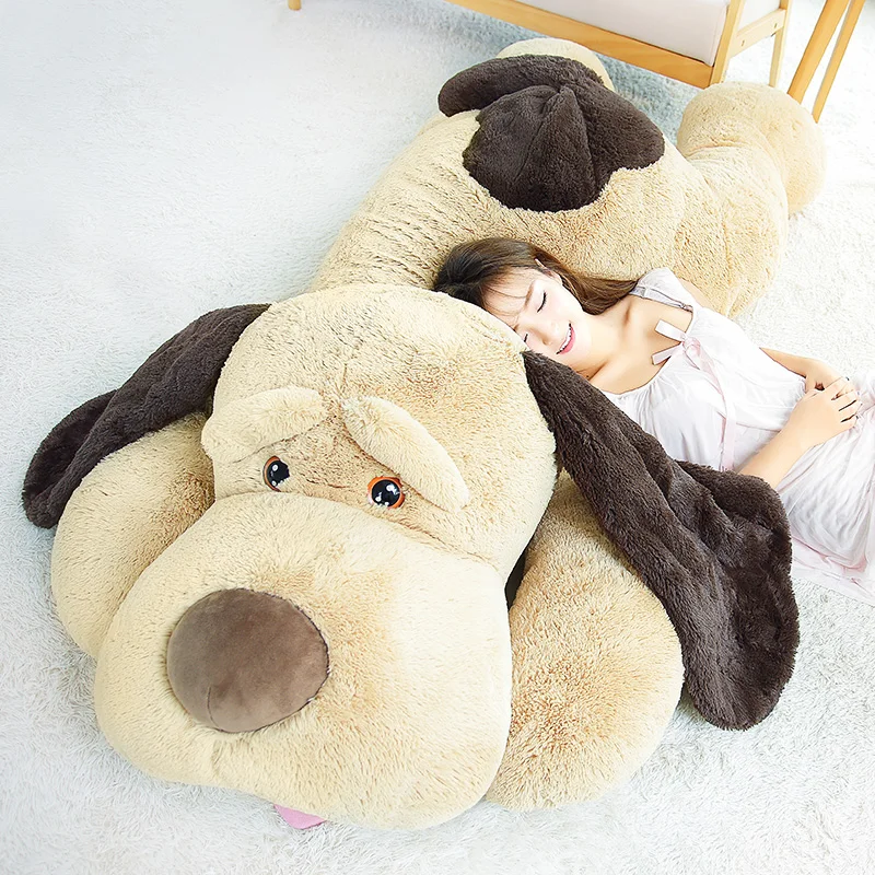 candice guo plush toy stuffed doll cartoon animal dog puppy big ear papa lay down sleeping pillow cushion baby birthday gift 1pc