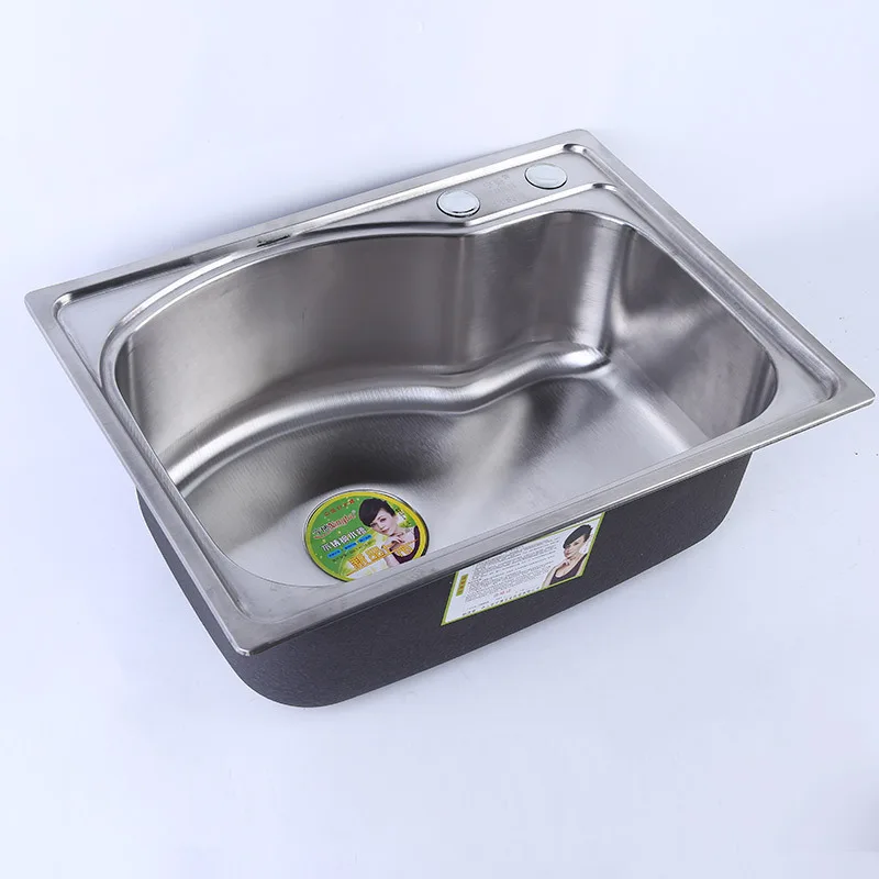 Itas9936 Kitchen Sink 304 Stainless Steel Hand Washing Sink Wash Basin Washing Dishes Vegetables Only Sink Single Bowl