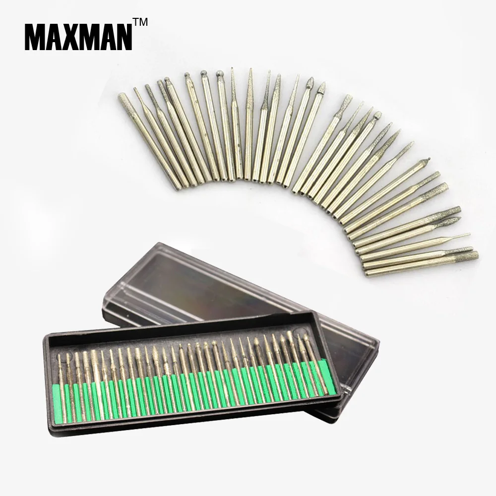 Buy 30pcs/set Titanium Alloy Abrasive Needles 3mm