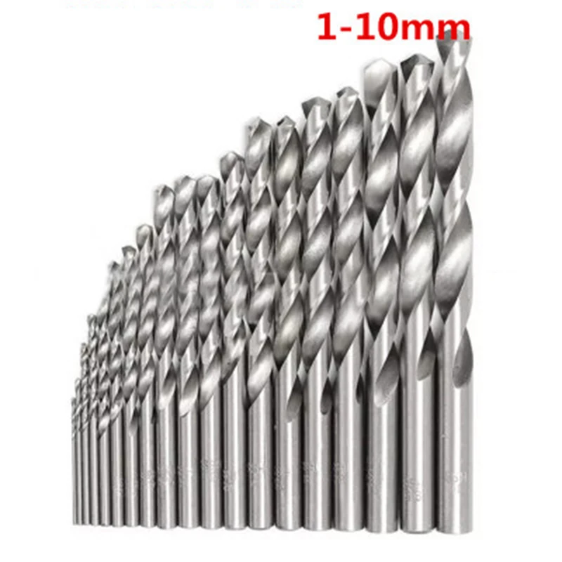 

19PCS Kit HSS Drill Bit Set High Quality Metal Drilling Tool Accessories 1-10mm