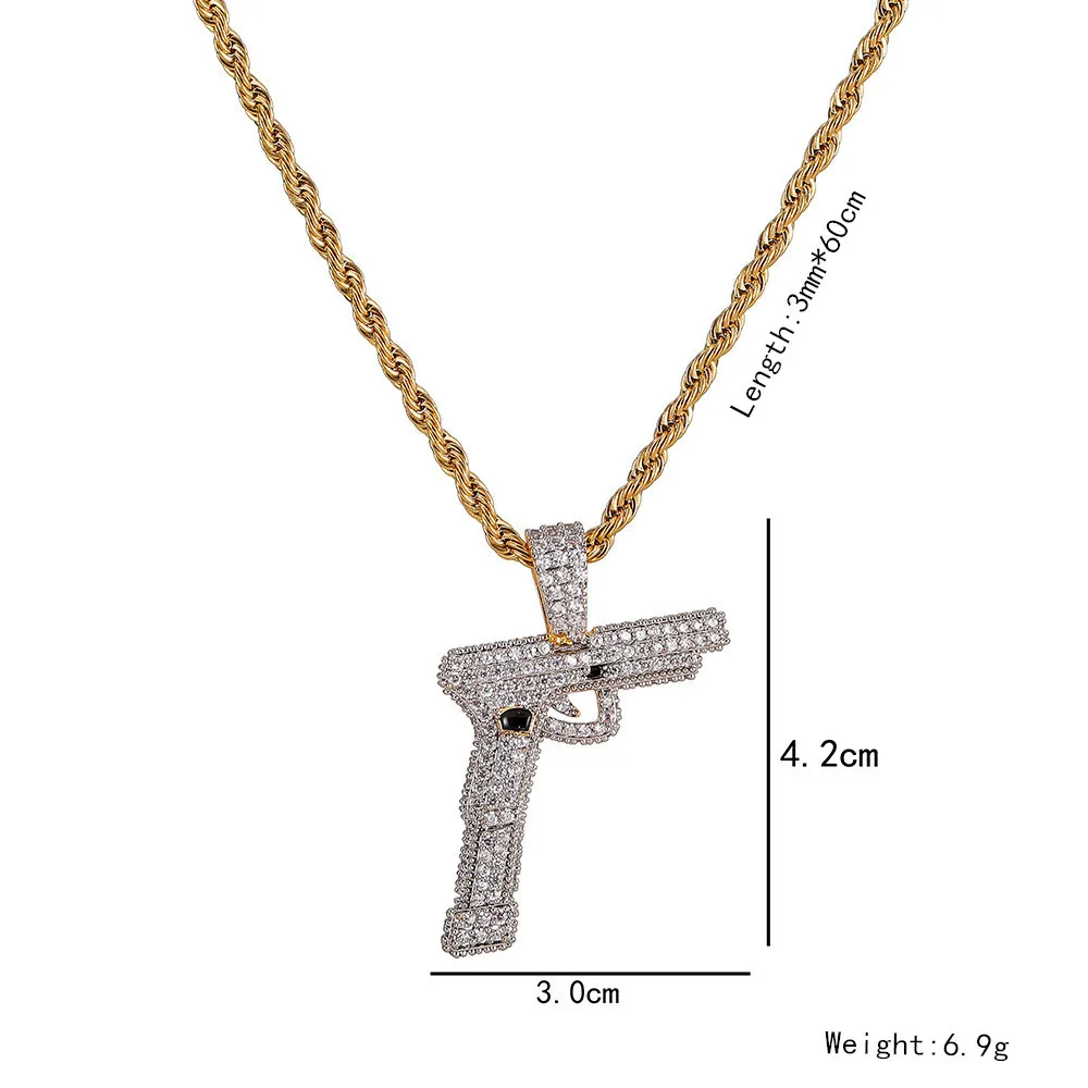 В стиле хип хоп с креплением микро паве ААА кубического циркония Bling лед из