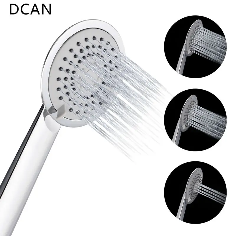 

DCAN Multifunction Showerheads Hand Shower Head 3 Function Mist Showerheads Three Water Round Handheld Shower Hand Sprayer