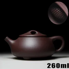 Настоящая посуда для чая горшок 260 мл 3 чашки Керамическая китайская ручная работа, из фиолетовой глины чайная чашка кунг-фу набор фарфор Zisha чайник