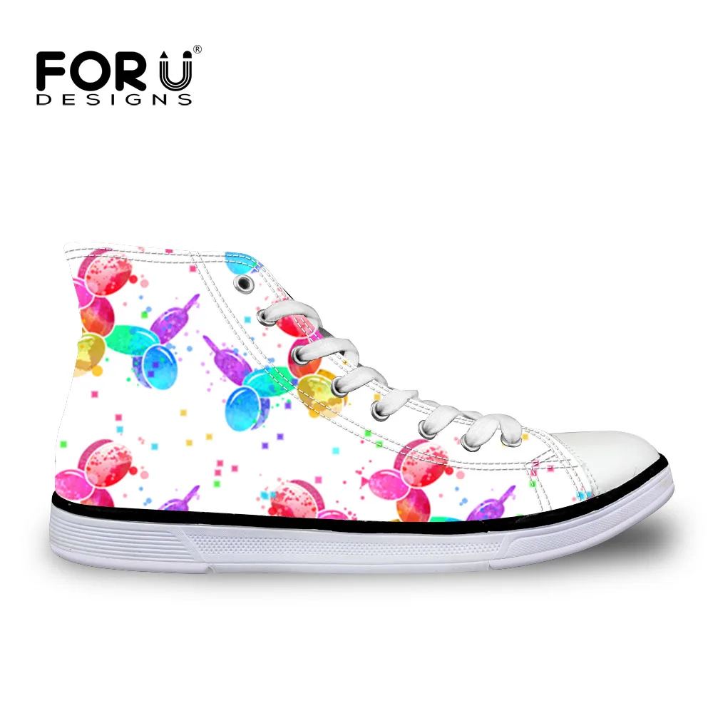sneakers with dog prints