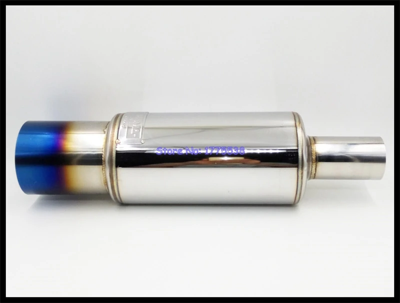 

Universal Inlet 51mm / 63mm Outlet 89mm Stainless Steel Racing Car Exhaust Muffler Pipe End Pipe