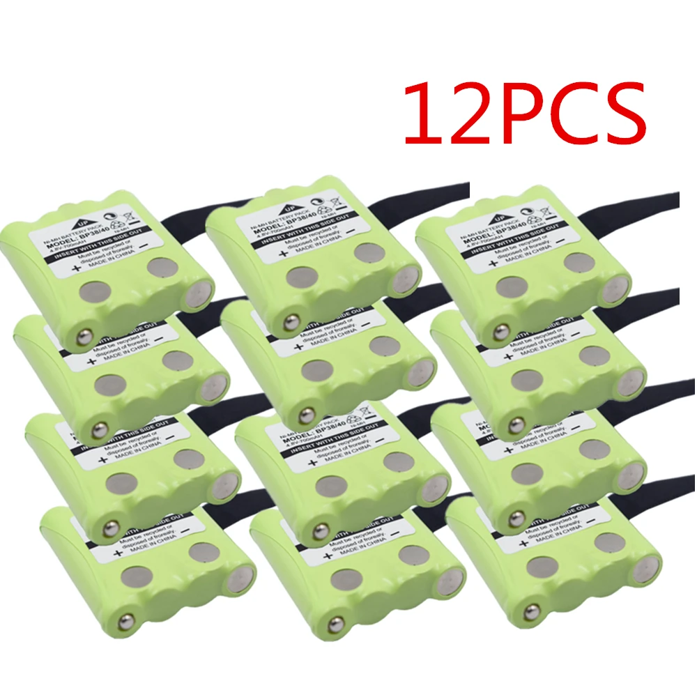 12 PCS/LOT Battery For Uniden 2 way radio BP 38 BP 40 GMR FRS BT 537