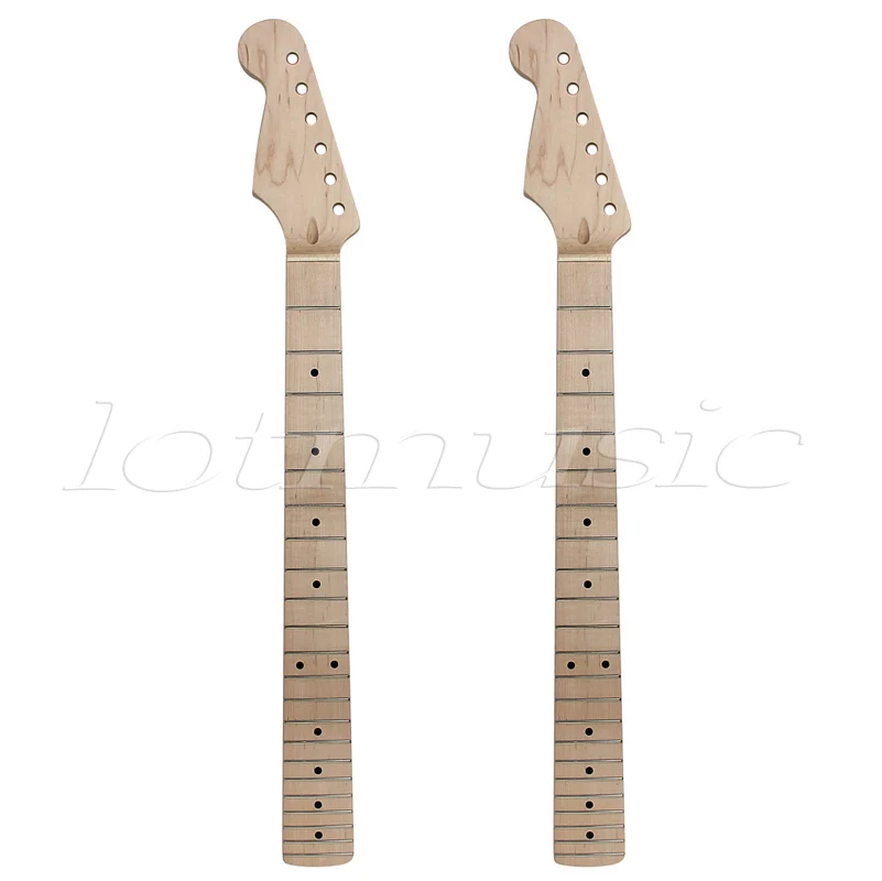2 set Lefty Maple Guitar Neck 22 Frets Rosewood Inlaid