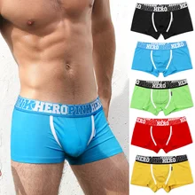 Горячее предложение! Распродажа! 5pcs \ Лот Pink Heroes высокое Качественный хлопок нижнее белье Для мужчин, боксеры, шорты, трусы, классический однотонный в полоску Футболка для мальчиков трусы-шорты