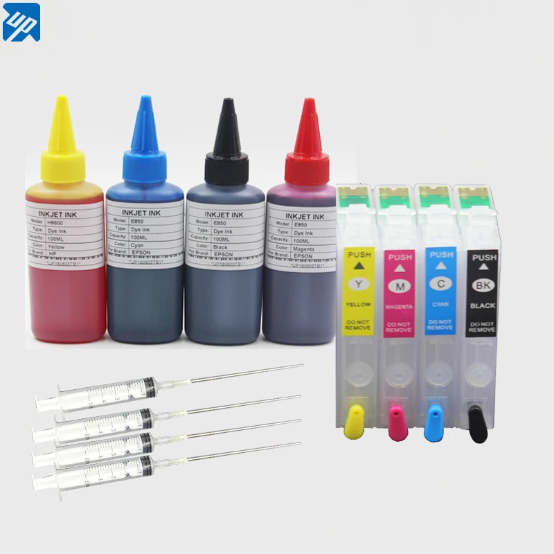 T1281 для EPSON S22 SX125 SX130 SX235W SX420W SX440W SX430W SX425W перезаправляемый картридж с 400 мл чернила для заправки картриджа универсальные комплект