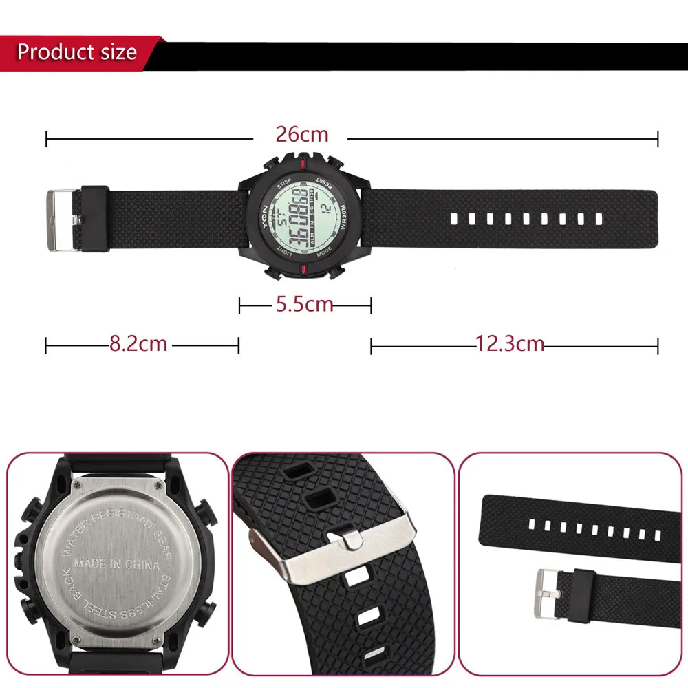 Мужские аналоговые цифровые военные армейские спортивные светодиодный водонепроницаемые наручные часы montre jam tangan pria relogio masculino Digital fitnes