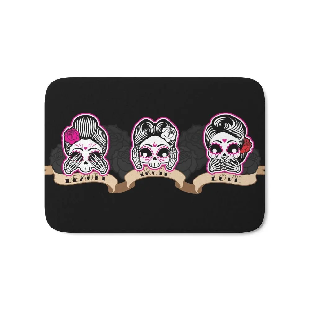 Wise Skulls Bath Mat Bath Mat Entrance Door Mat Bathroom Kitchen