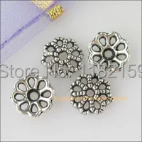 

Free Shipping Wholesale 600Pcs Tibetan Silver Flower Beads Caps 7.5mm For Jewelry Making Craft DIY
