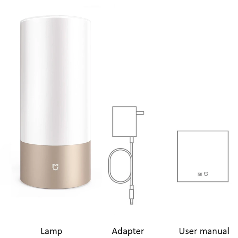 Chinese Version Xiaomi Mijia умная прикроватная лампа, светильник Bluetooth, WiFi, светодиодный светильник, умный Внутренний Ночной светильник, сенсорное управление, умное управление приложением - Цвет: Chinese Version