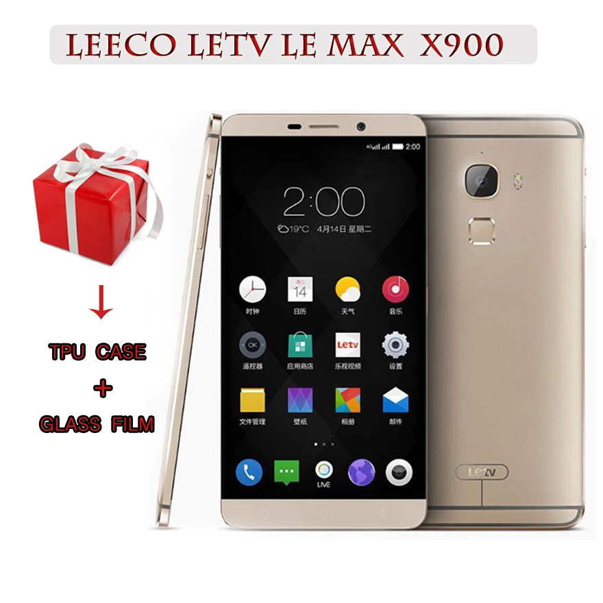 LeEco Letv Le Max X900 смартфон 6,33 ''3400 мАч Восьмиядерный процессор Snapdragon 810 4 Гб ОЗУ 128 ГБ 21 МП