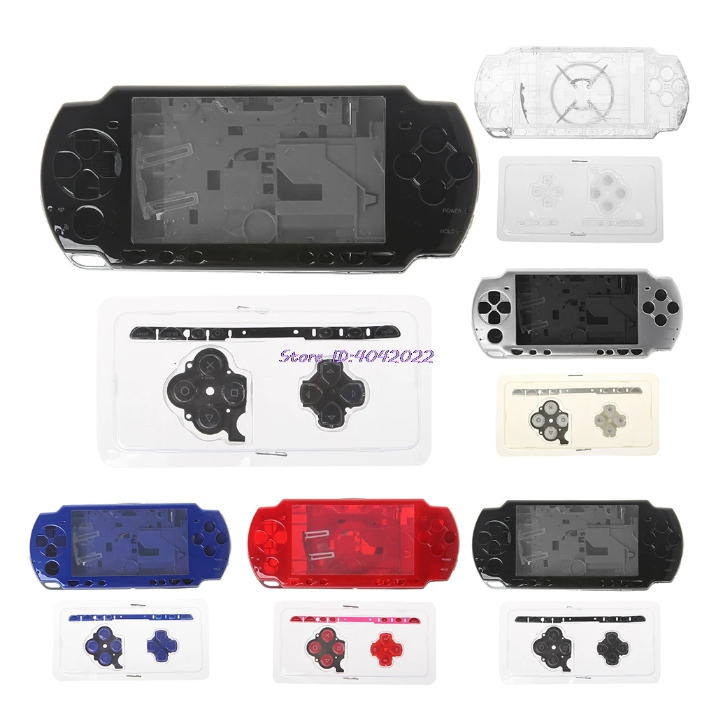 Replacement Full Housing Shell Case With Button Kit For Sony PSP 2000